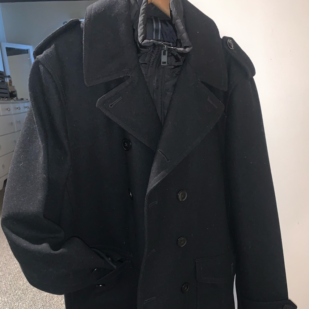 EXPRESS Men’s Black Peacoat